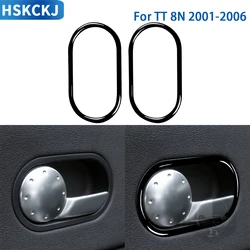 For Audi TT 8N 2001 2002 2003 2004 2005 2006 Gloss Black Plastic Accessories Car Interior Demist Air Outlet Frame Sticker