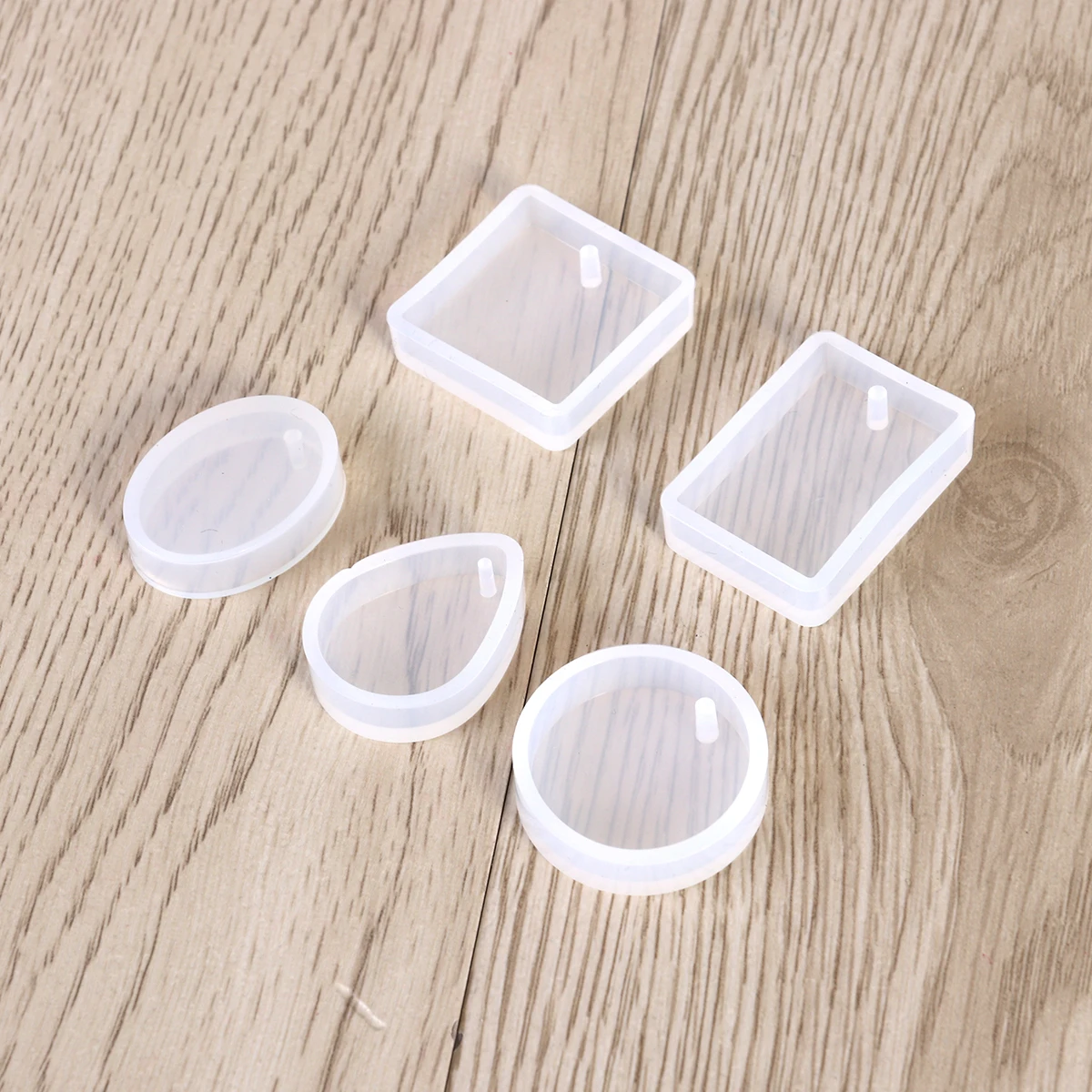 

5 шт., набор силиконовых форм для изготовления ювелирных изделий, инструмент для литья пудинга «сделай сам», прочные силиконовые формы