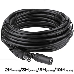 Przedłużacz 10M 12V DC Uniwersalny przedłużacz zasilający 5,5 mm * 2,1 mm dla kamery bezpieczeństwa Przedłużacz Adapter zasilania z wtyczką męską na żeńską