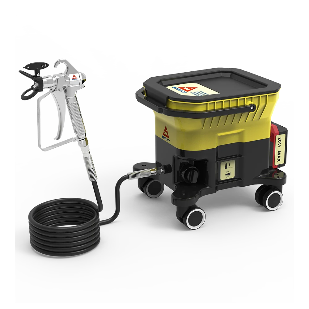 Multi-Functional Wheel-Type Paint Sprayer for Latex and Emulsion