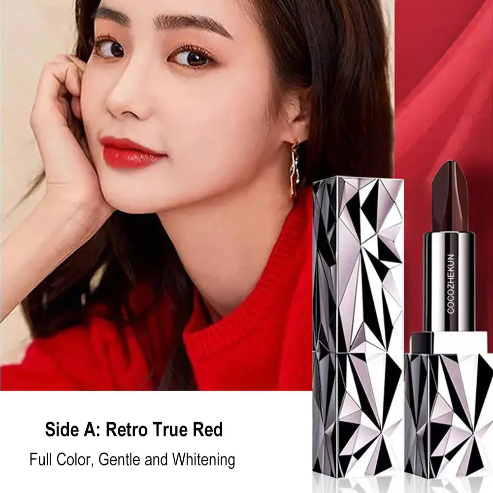 Rossetto vegano opaco in velluto idratante antiaderente impermeabile compatto a lunga durata portatile a tutto tondo mostra la tua bellezza