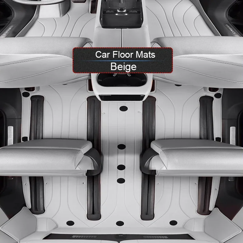 Para LYNK & CO 900 2025-presente alfombrilla protectora de pie de coche antideslizante de cuero de napa personalizada accesorio de almohadilla de suelo impermeable de lujo para automóvil