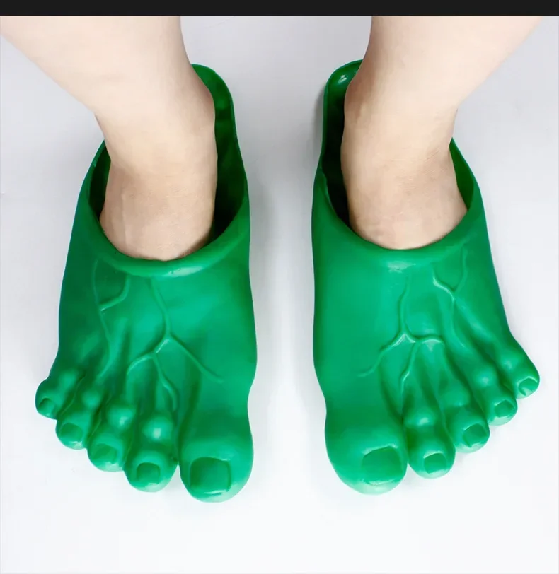 A11190107Halloween Monsters Slippers Shoe Cover Bigfoot Tweezers April Fools Day Tricks Creativity Slippers Funny Big Foots