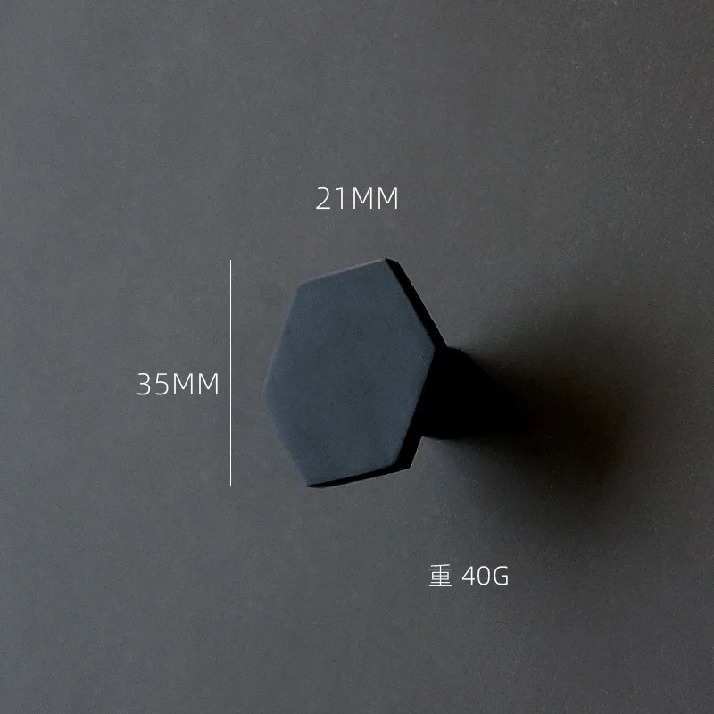 Hexagon Single Hole Drawer Handle Gold Black Zinc Alloy Furniture Knob for Kitchen Cupboard Bedroom Wardrobe Bathroom Cabinet image 5