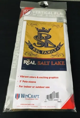 REAL SALT LAKE SOCCER TEAM MLS FOOTBALL CLUB FLAG 28x40 in VERTICAL HOUSE BANNER uua