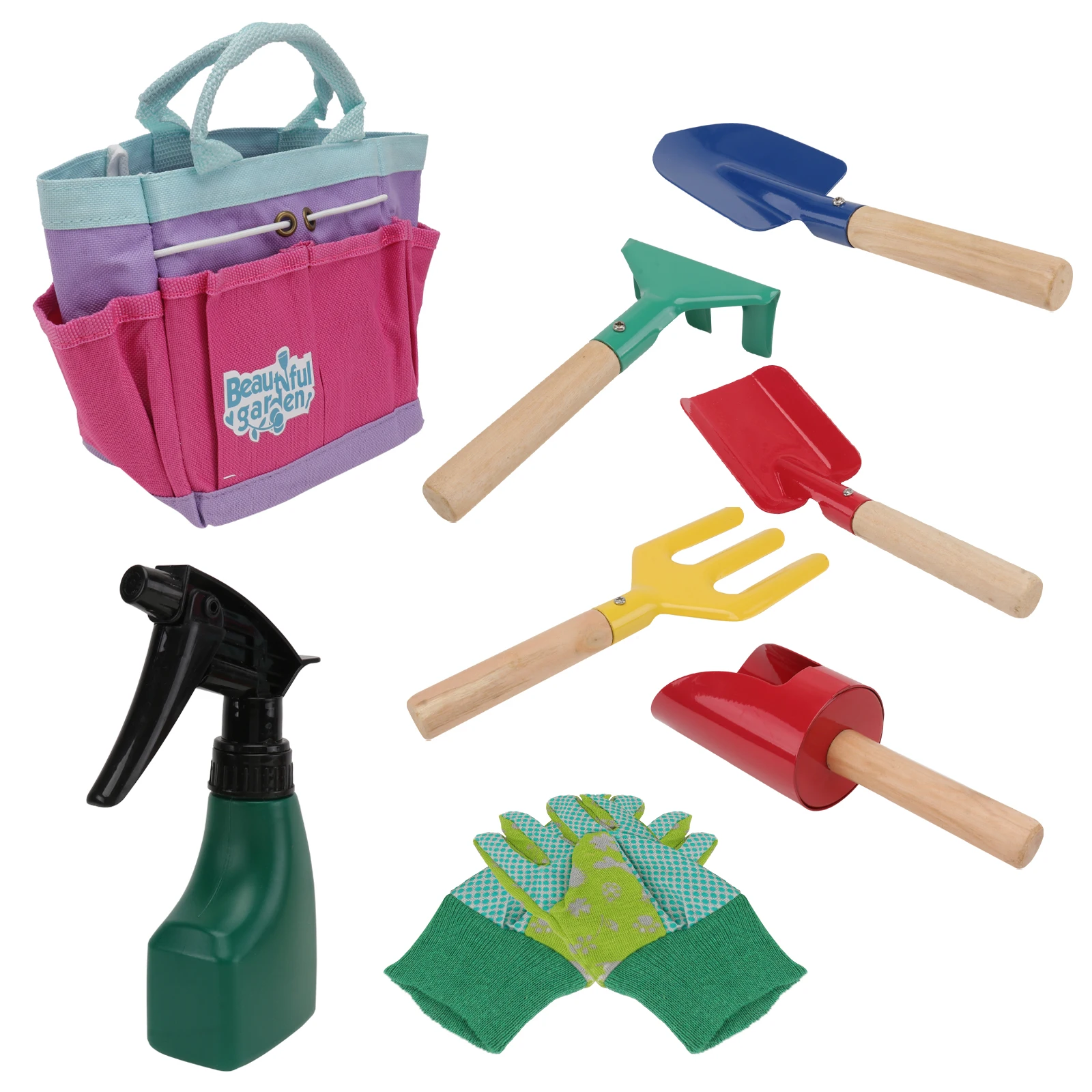 

Children's Flower Planting Tool Set Rake Trowel for Kids Gardening Toy Shovel Tools