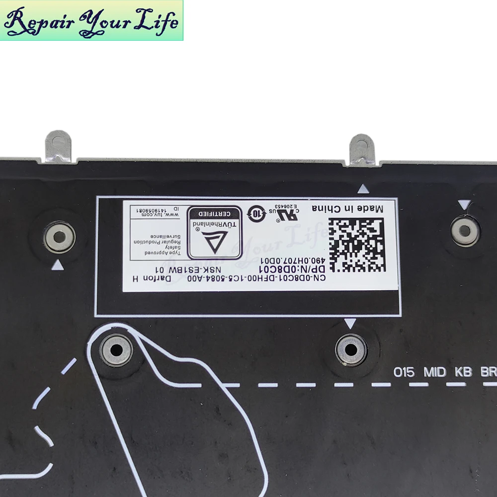 Us arabische rgb hintergrund beleuchtete Tastatur für Dell G5 5590 5500 G5 Se 5505 5587, G3 15 3590 3500 3779 3579 Gaming-Laptop 4-Zonen-Hintergrundbeleuchtung