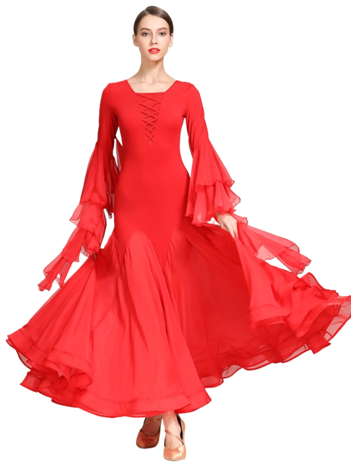 

2025 Newest Woman Ballroom Dance Competition Dress Dance Ballroom Waltz Standard Dance Dress Women Ballroom Dress 1866