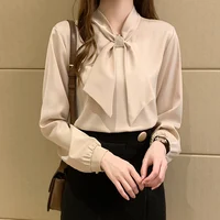 Blusas Mujer De Moda 2024 Long Sleeve Blouse Women Bow Collar Chiffon Blouse Shirt Tops Women Blouses Shirts Blusa Camisas F335 - Image 6