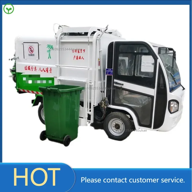 Property domestic garbage collection truck, multi-functional garbage transfer station collection truck, rural street hanging
