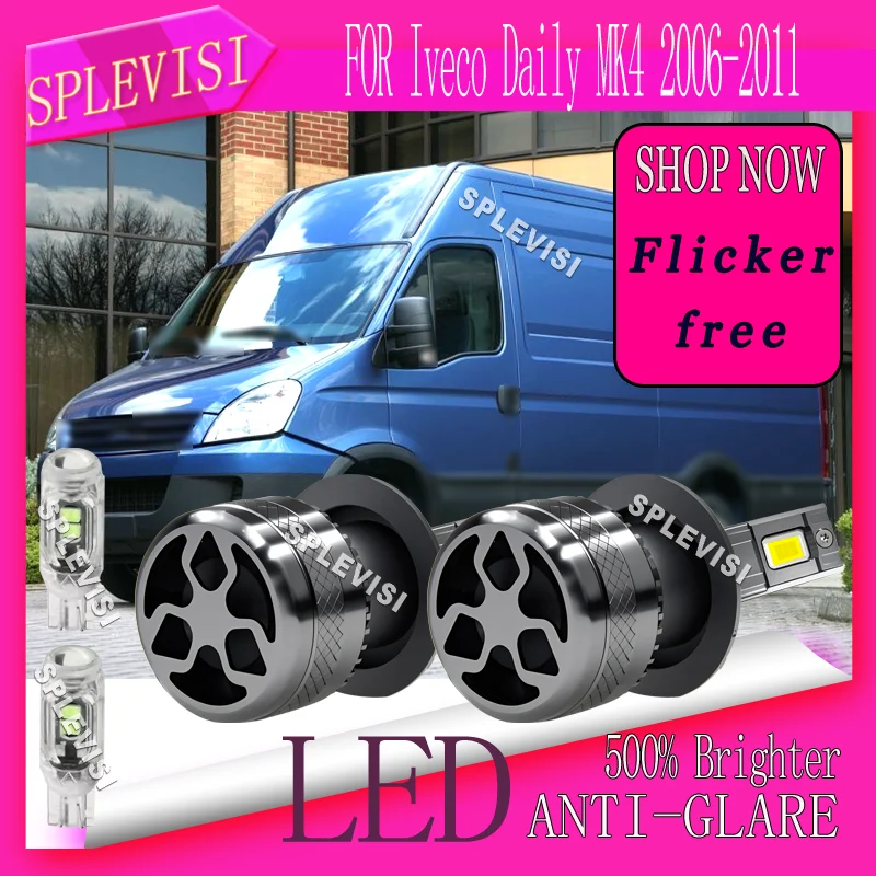 

H7 477 Shockproof Warranty 2 year Low Beam Lights 6000K White 20000LM/Bulb 12v For Iveco Daily MK4 2006 2007 2008 2009 2010 2011