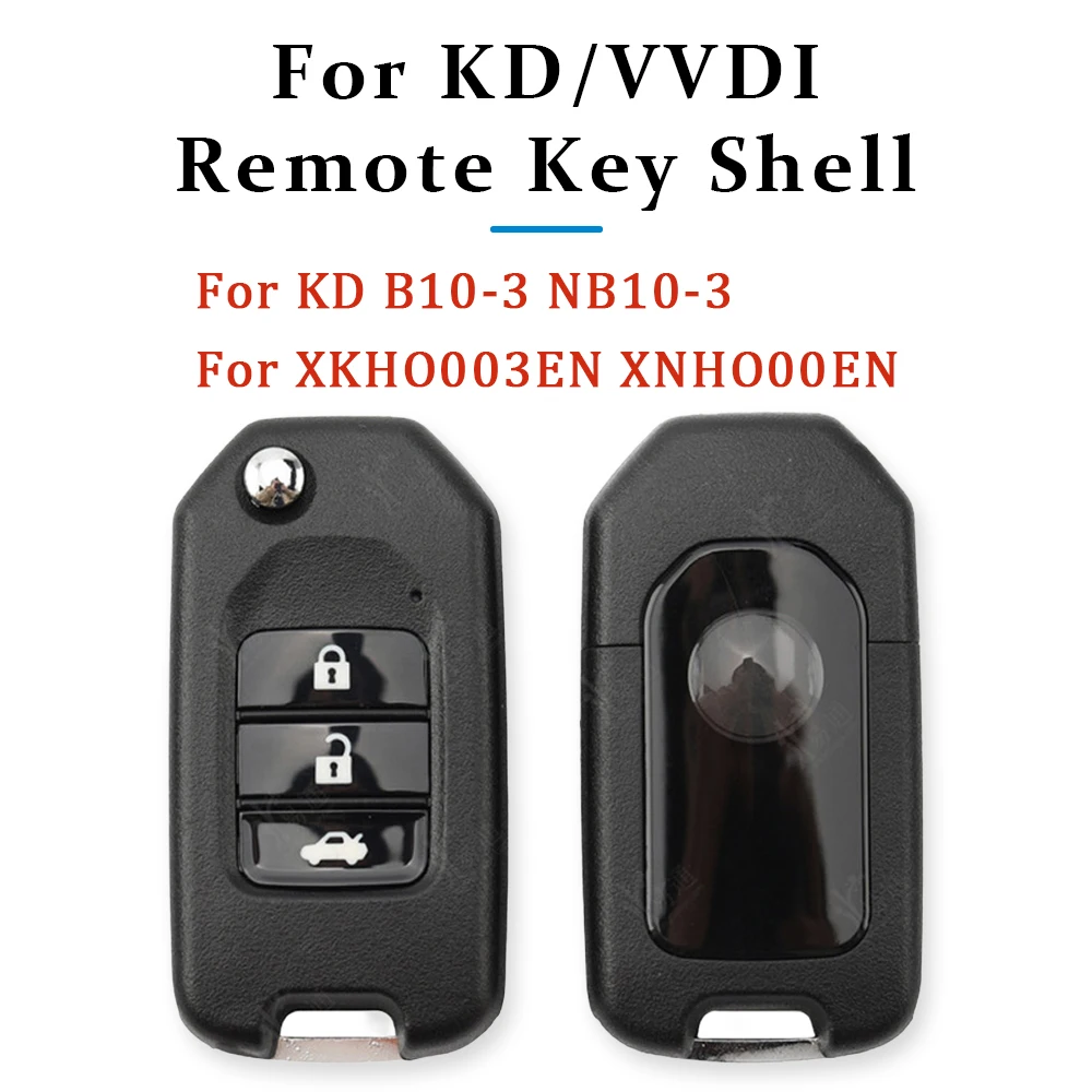 

10/20/30PCS 3 Button Flip Key Shell Replacement Universal Car Key Fob Case for Xhorse VVDI XKHO00EN XNHO00EN KeyDiy B10-3 NB10-3