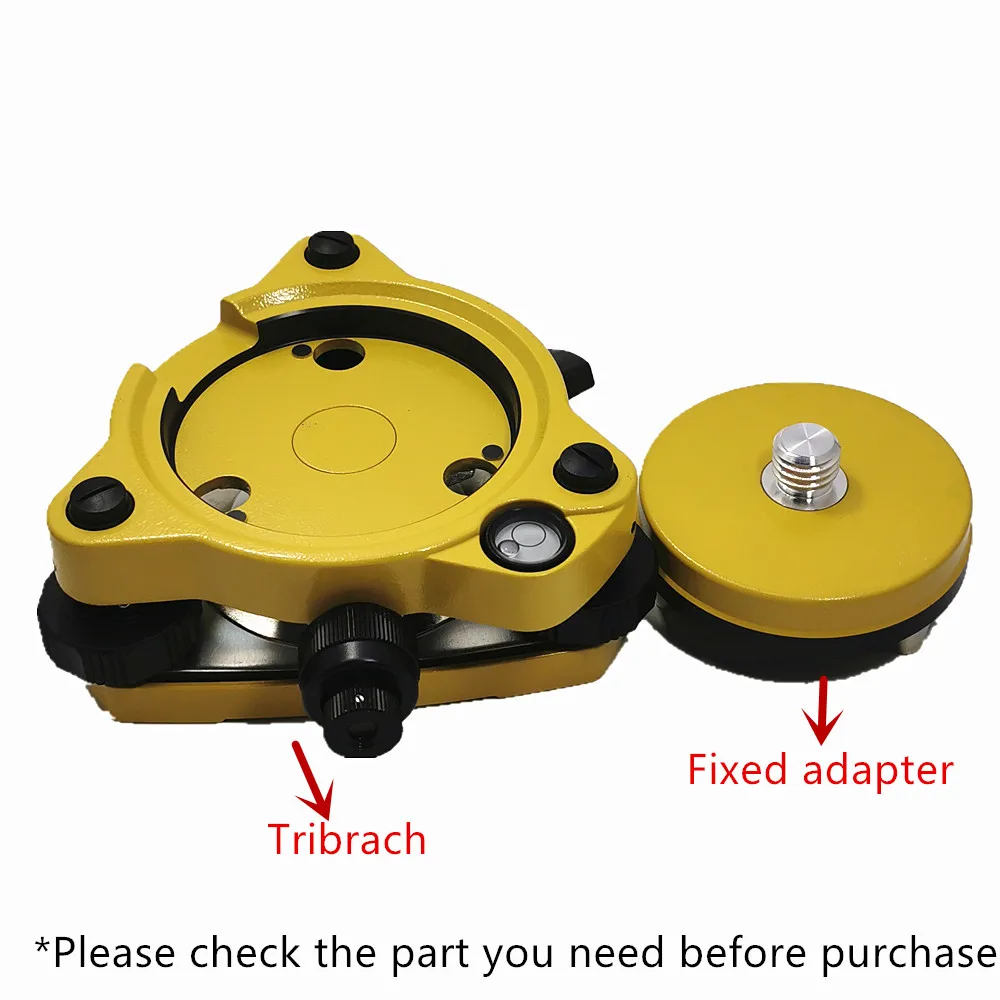 Imagem -02 - Tribrach Amarelo com o Portador Ótico do Adaptador de Plummet & de Gps Tribrach com X11 a Montagem Gira o Parafuso para a Estação Total Gps Gnss