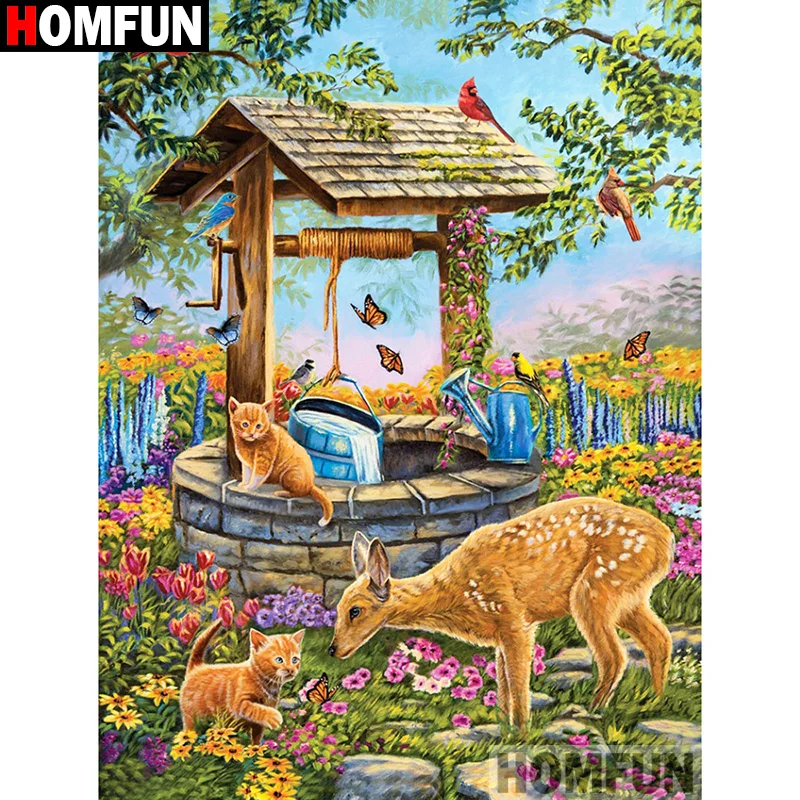 HOMFUN 3D Diamond Painting 