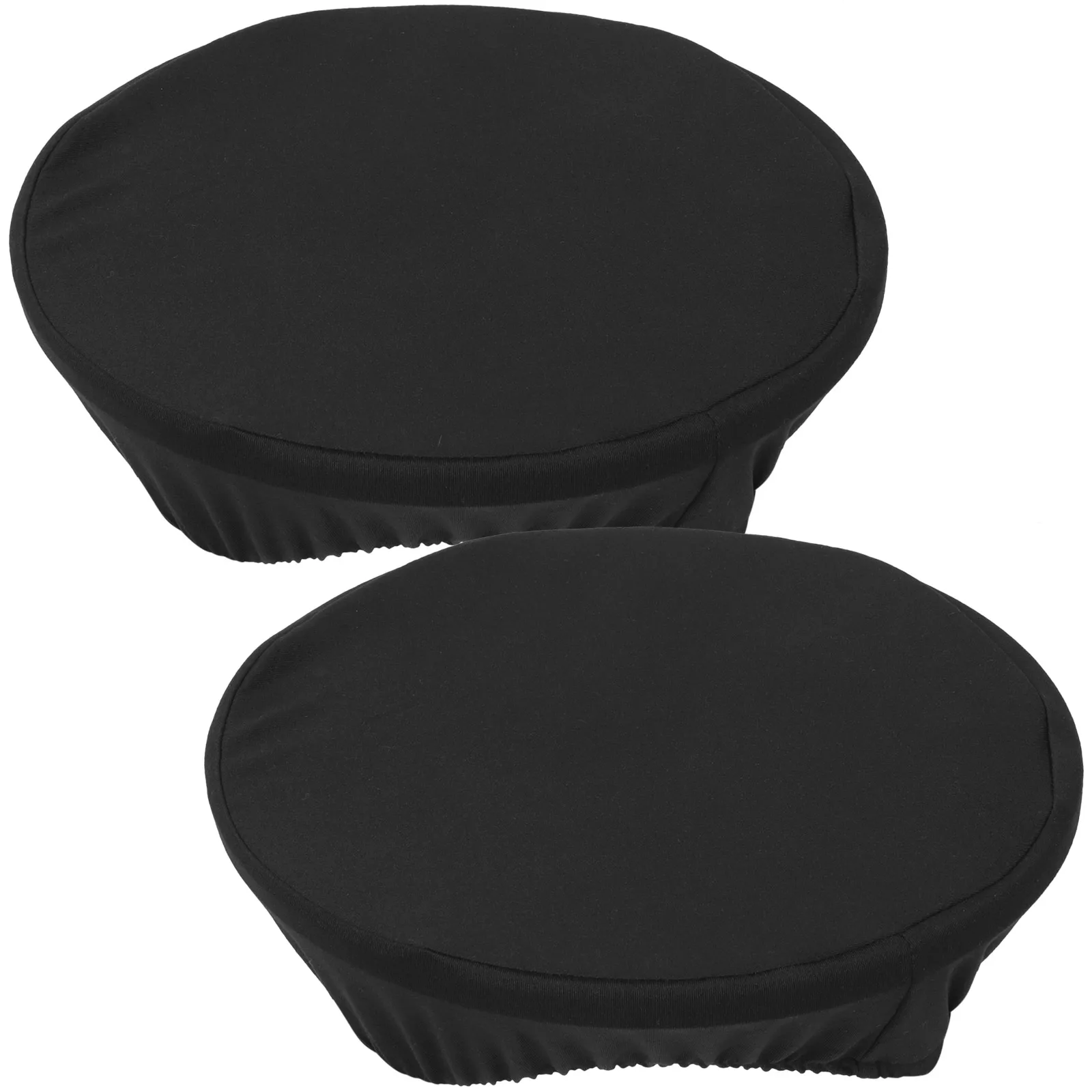 

2pcs Round Bar Stool Covers Polyester Elastic Slipcover Protector Replacement Seat Cover For Home Decor Storage Bag