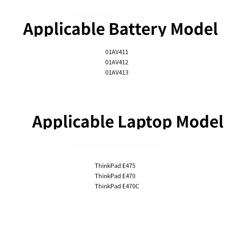 Di alta Qualità Nuovo 01AV412 Batteria Del Computer Portatile 11.1V 3895mAh Per Lenovo Thinkpad E470 E470C E475 01AV413 01AV411 01AV412