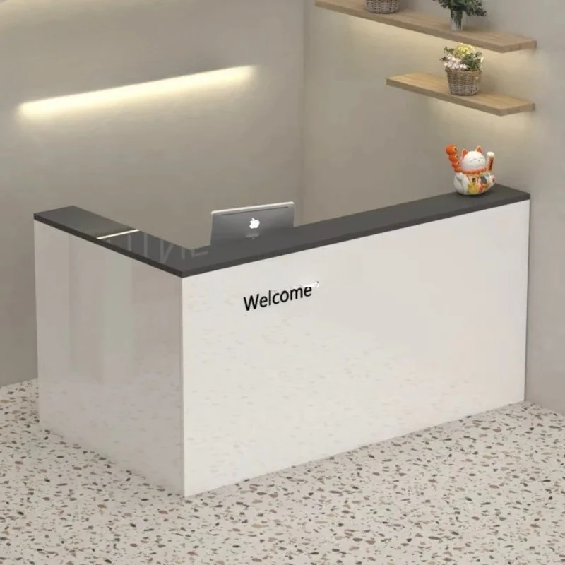 Bar cashier simple modern clothing store milk tea shop corner table reception