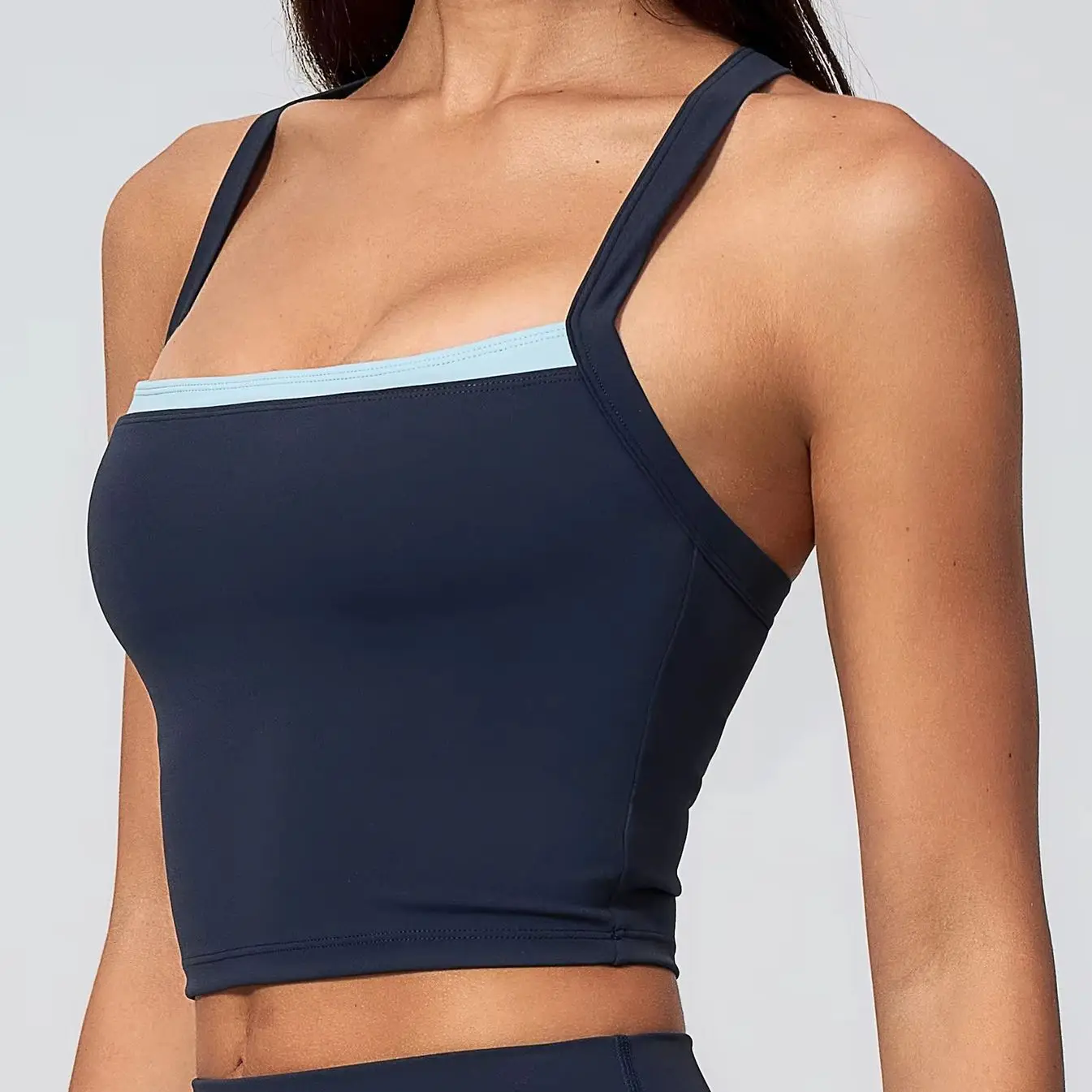 Gym Tank Top With Built-In Bra Women's Yoga Clothing Running Fitness Vest Beautiful Back Sport Workout Tank Top Female Yoga Vest