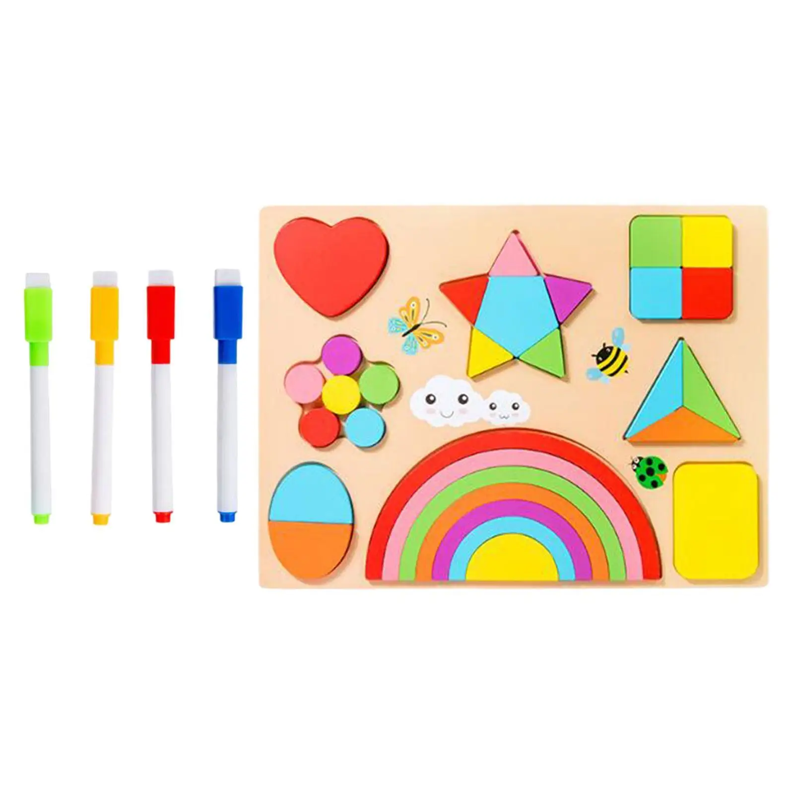 Puzzle Board Hands on Double Sided Color sensation giocattolo prescolare Fine Motor