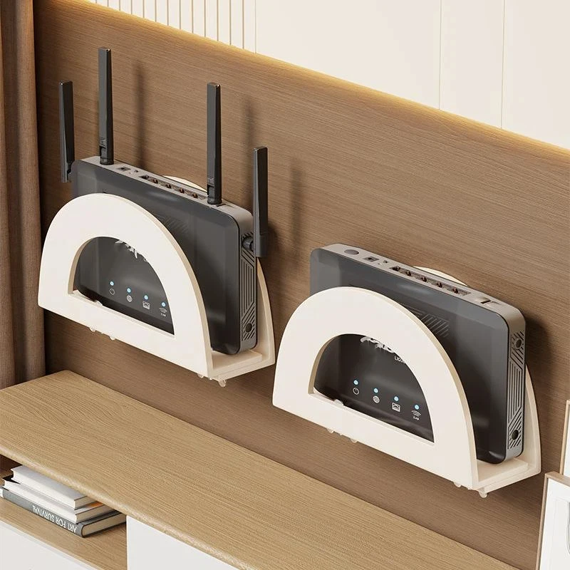 New Wall Mount Wifi Router Storage Rack Box Household Cable Organizer Home Theater Device Bracket view 4