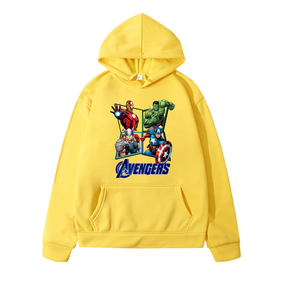 Marvel vingadores hoodies capitão américa dos desenhos animados impressão roupas criança outono inverno novo clássico moletom crianças casual pulôver