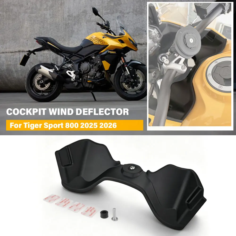 Cockpit Windshield Windscreen Deflector For Tiger Sport 800 2025 2026 Motorcycle ABS Wind Protection
