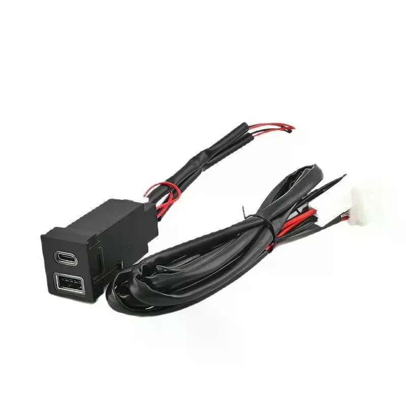 For RAV4 USB Type-c Car Charger PD QC3 0 Fast Charger For Cigarette Lighter Right Port view 5