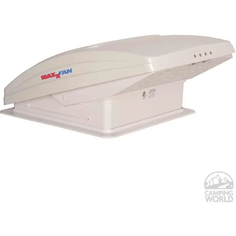 MAXXAIR-Ventilador Deluxe com Tampa Remota e Branca, Fumaça, 0007000K MaxxFan