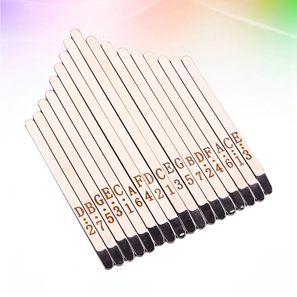 

1Set Professional Steel Keys for 17 Note Kalimba Thumb Piano Replacement Solid Metal Musical Steel Key Lightweight Silver