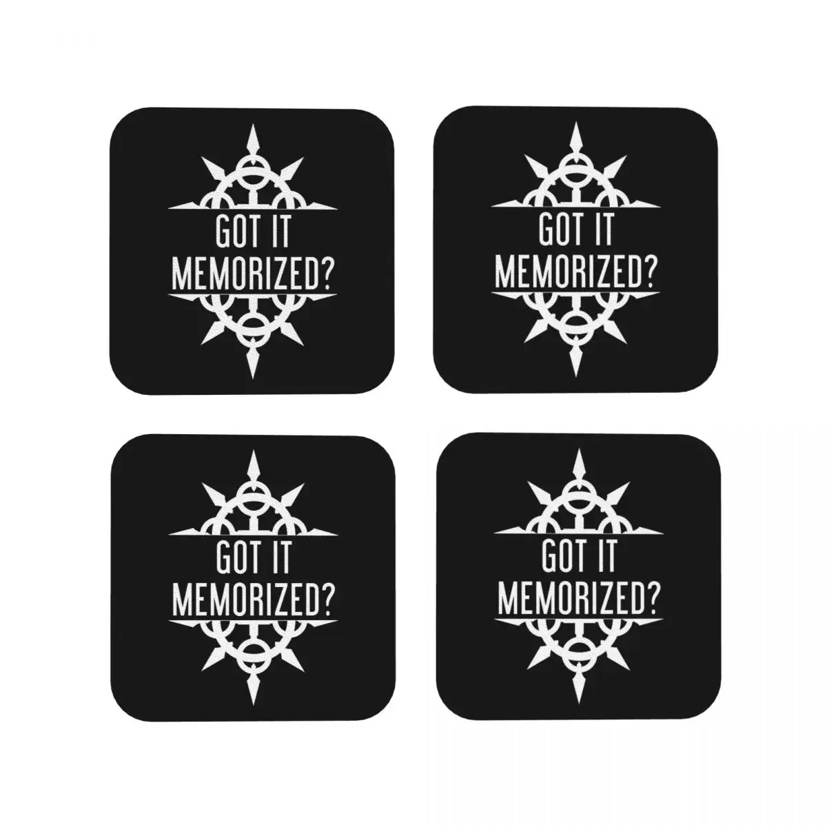 Got It Memorized Coasters Coffee Mats Leather Placemats Cup Tableware Decoration & Accessories Pads for Home Kitchen Dining Bar