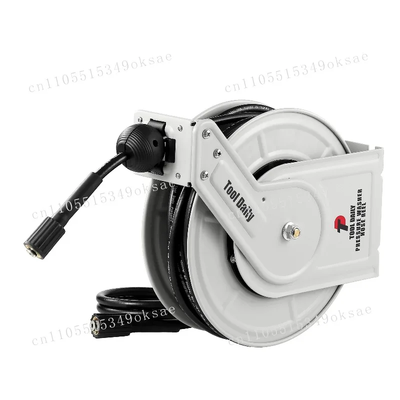 2025 New Heavy Duty 60Ft Hose Reel Auto Retractable for High Pressure Car Washer