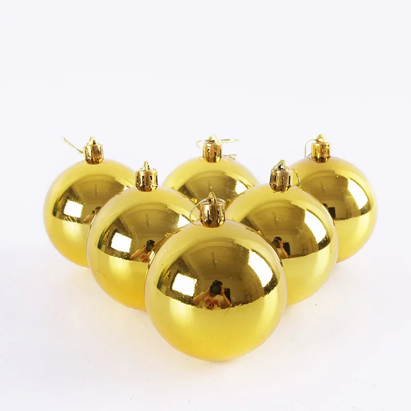 6CM/7/8 cm electroplating  light ball Christmas decorations colored balls hanging