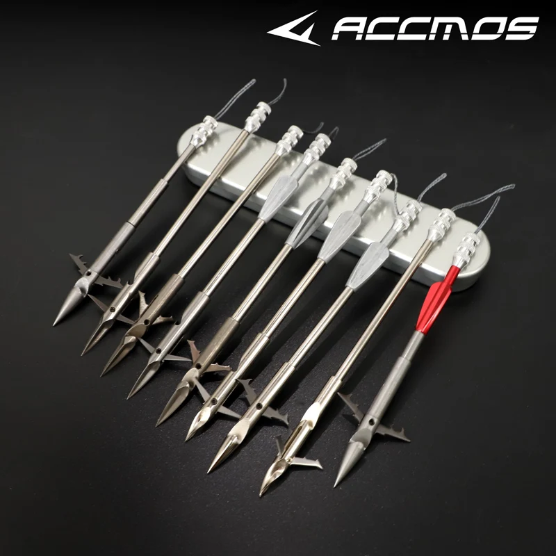 

2PC Stainless Steel Hunting Fishing Darts Slingshot Catapult Arrow Fish Sling Bow Shooting Hunting Darts