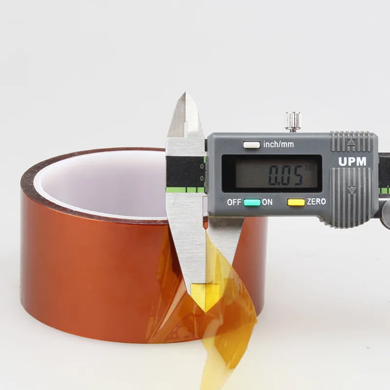 متعدد الحجم 30 متر طويل الذهب إصبع ارتفاع درجة الحرارة مقاومة الشريط بوليميد الشريط الحيوانات الأليفة مكافحة ساكنة بطارية ليثيوم العزل الشريط #4