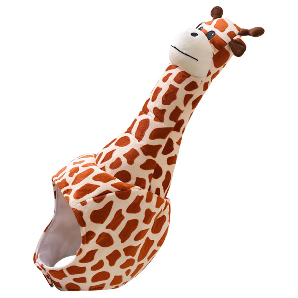 

Aldult Giraffe Hood Child Animal Cosplay Hat Plush Pp Cotton Party Costume Selfie Cartoon Animals