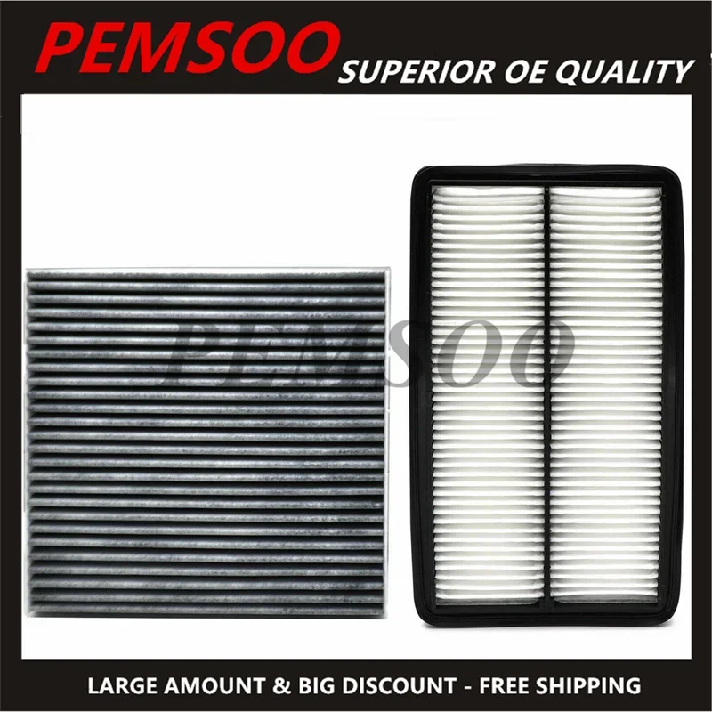 Combo Set Engine Cabin Pollen Air Filter for Honda Pilot 2009-2015 Odyssey 05-10 Acura MDX 2007-2009 80292-SDG-W01 80292-SDA-A01