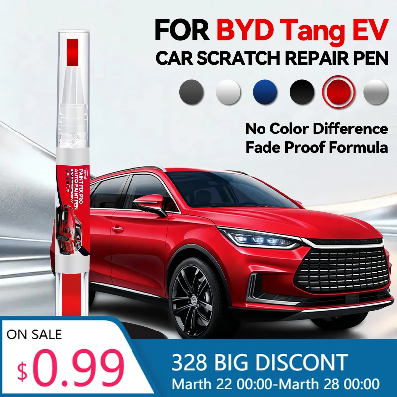 

Hot Car Dedicated For BYD Tang EV 2018-2025 D40 Paint Repair Pen Touch Up Scratch Remover DIY Auto Accessories Black White Gray