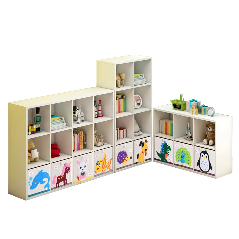 

Lattice Cabinet Free Combination Toy Storage Cabinet Shelf Bookcase Modern Drawer Bookshelf