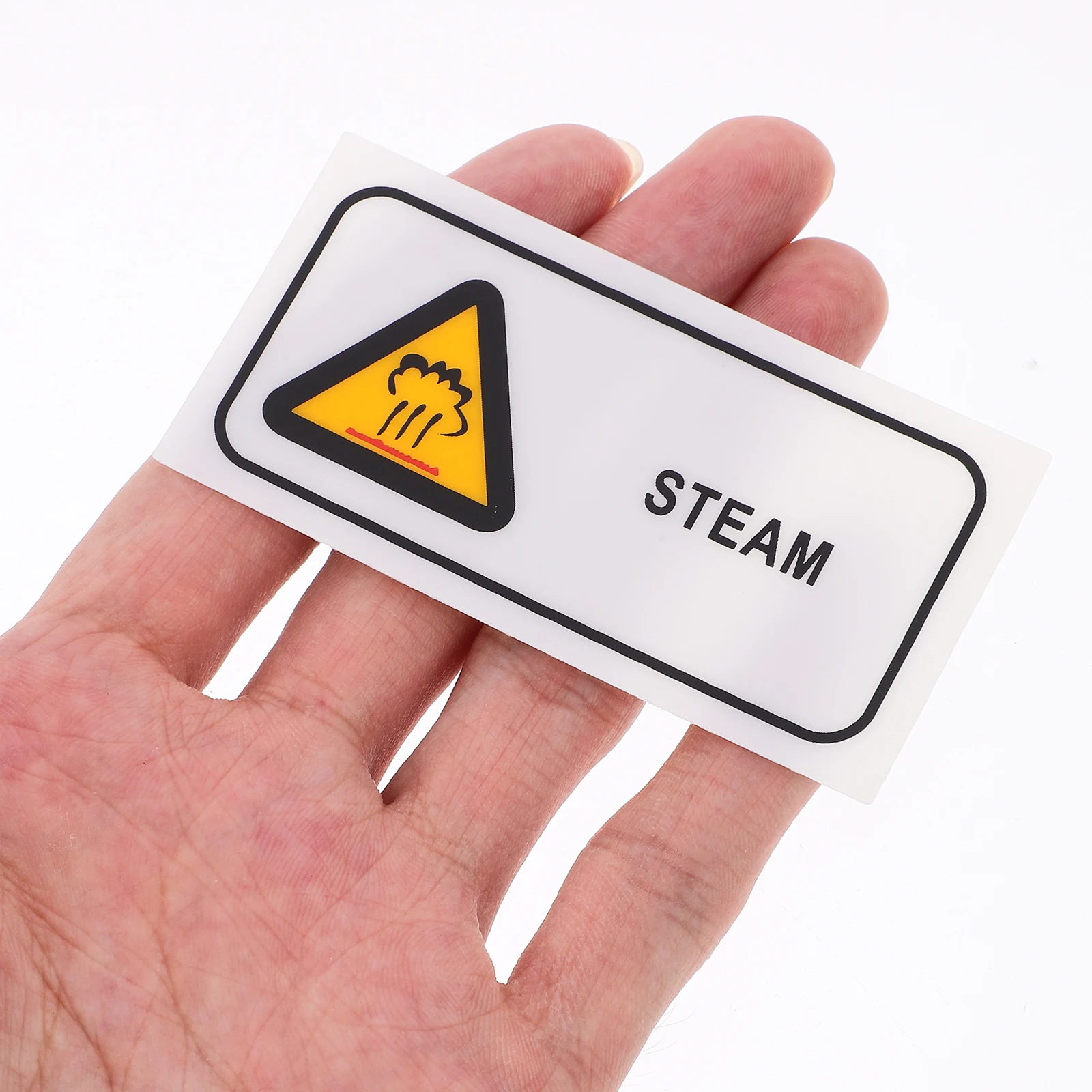 High Temperature Warning Labels Caution Hot Sticker Full Size PET Material Safety Notices Steam Irons Traffic Signs