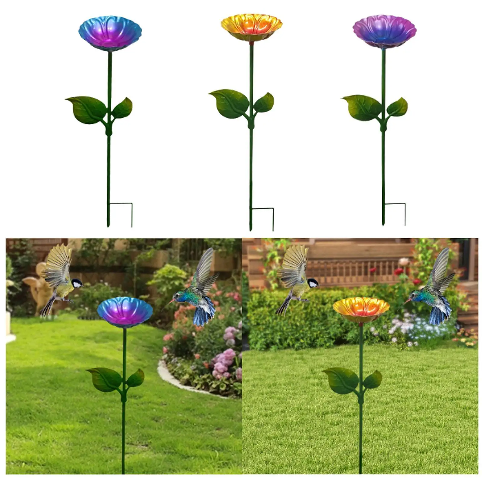 

Bird Bath Heavy Duty Flower Bird Feeder Tray for Garden Outdoors Decoration
