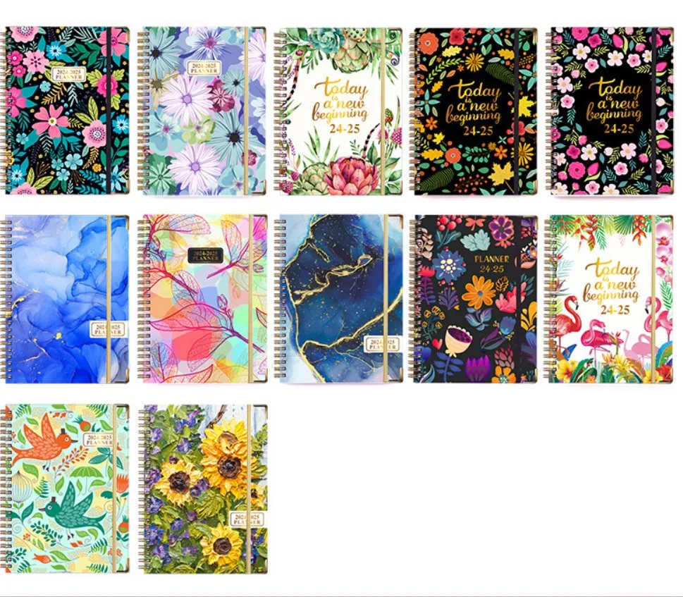 2025-2025 English Notebook A5 Diary Work and Exercise Schedule Notebook Art Students Sketch Book Memo Graffiti Stationery