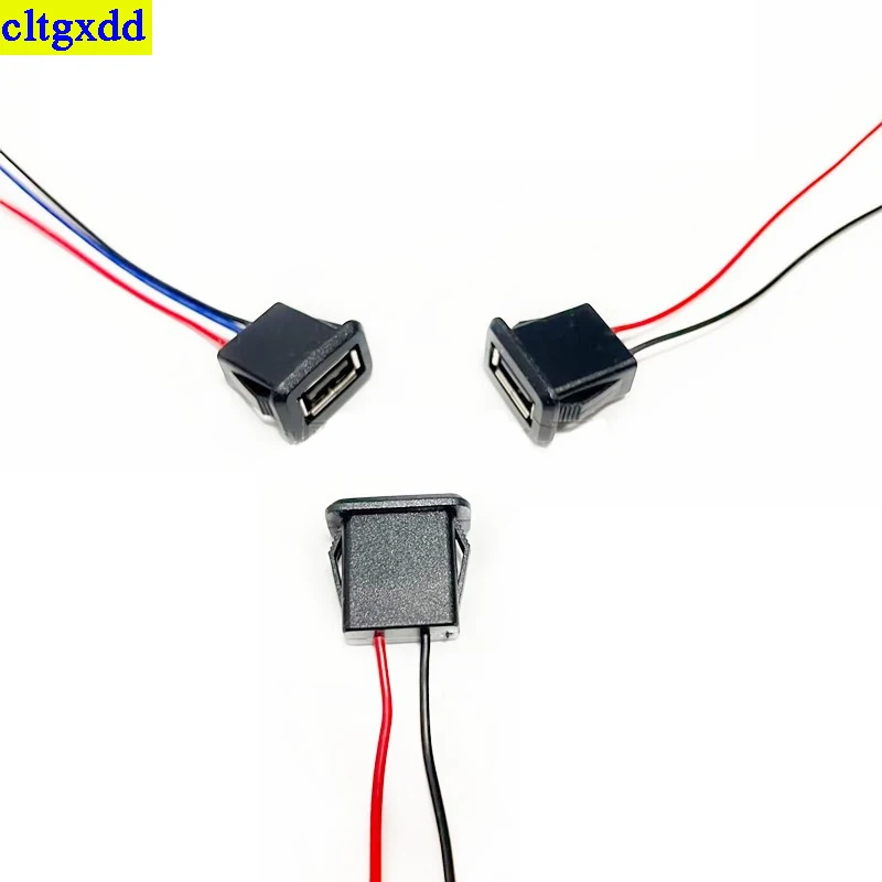 cltgxdd 1-10 шт. 2-контактный 4-контактный разъем USB 2.0 «мама» 2P 4P USB 2.0 разъем для зарядки с кабелем разъем для зарядки интерфейс данных