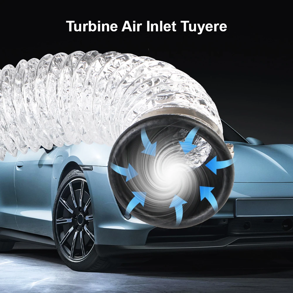قمع الهواء الأنابيب مجموعة توربو مدخل الهواء Tuyere تنفيس الهواء أنبوب عدة فوهات مستديرة/مربع سيارة المصد الأمامي نظام دخول الهواء العالمي #4