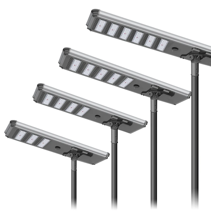 

Factory Custom 30w 40w 50w 60w Aluminum IP66 Waterproof Outdoor Solar Street Lamp Integrated All in One Led Solar Street Light