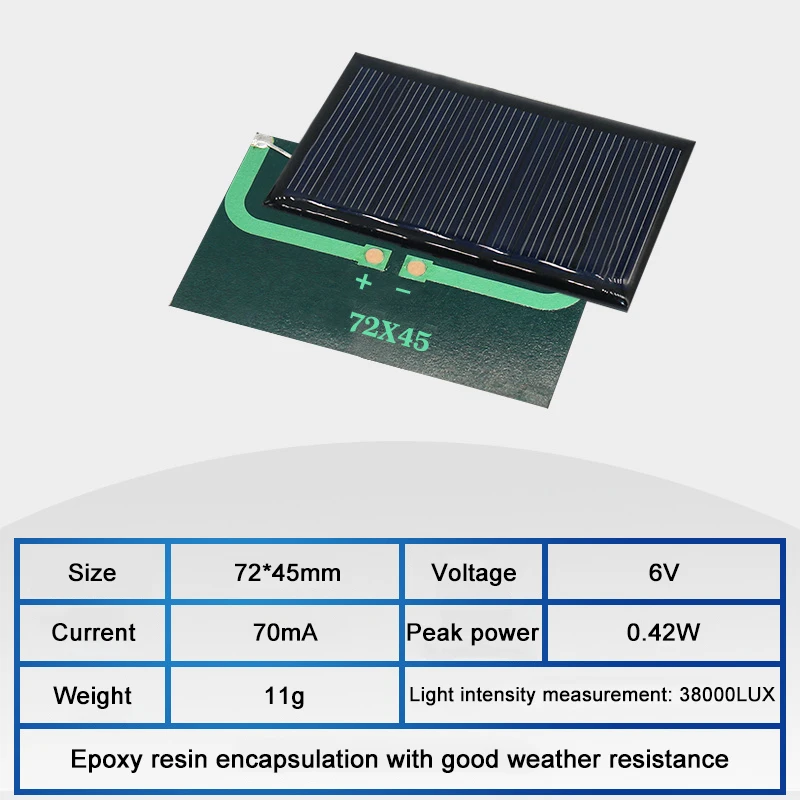 Variant: 6V 70mA 72x45mm