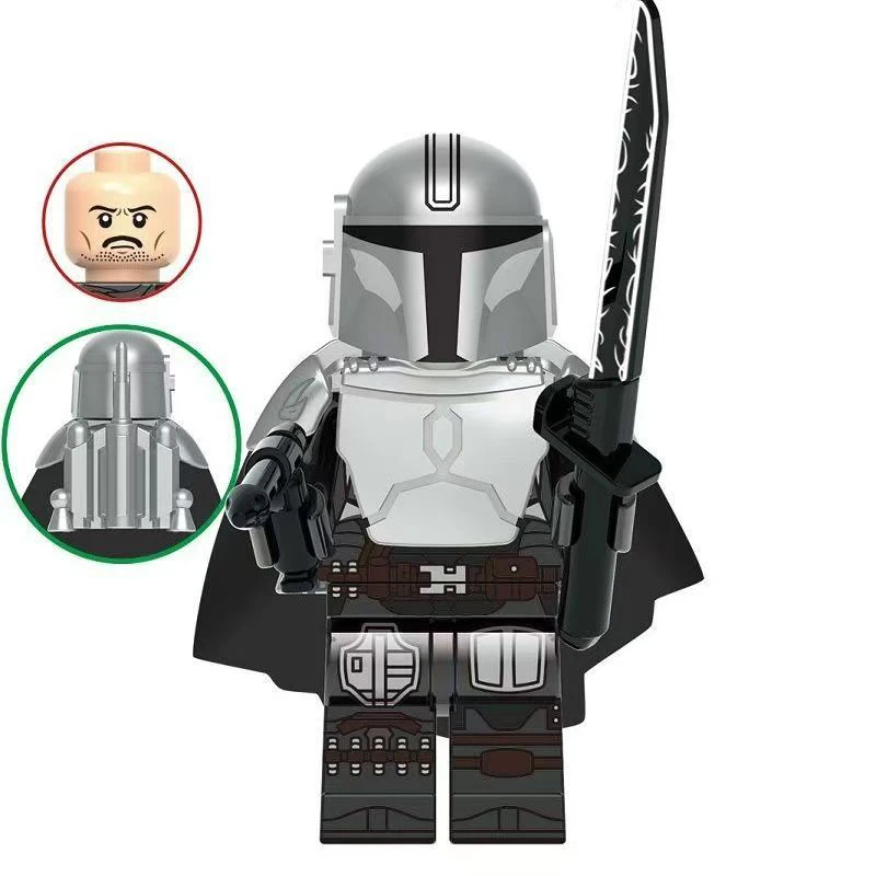 Nieuwe Star Wars De Mandalorian Architectuur Vizsla Gemonteerd Minifiguurtje Action Figure Model Kindercadeau Speelgoed Serie Versieren