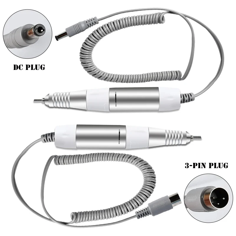 Perceuse à ongles électrique professionnelle, poignée, 35000 tr/min, nail art, pièce à main, lime, vernis, broyeur, machine, manucure, perceuse, accessoire