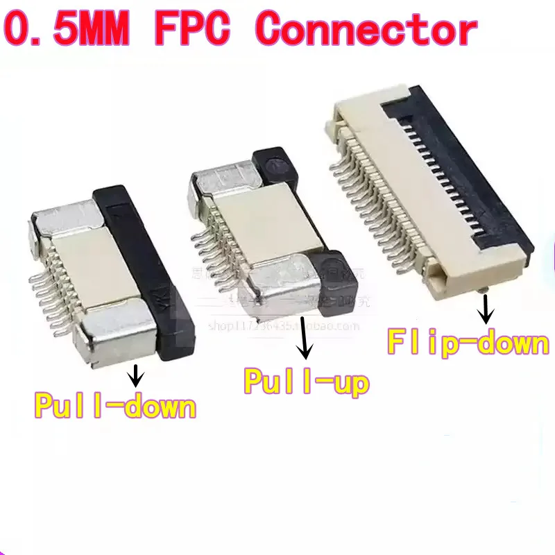 10PCS FFC/FPC Connector  0.5 mm Pitch Drawer-type Top Entry Drawer-type Bottom Entry Flip-top Bottom Entry 4/5/6/8/9/10P 40 Pin