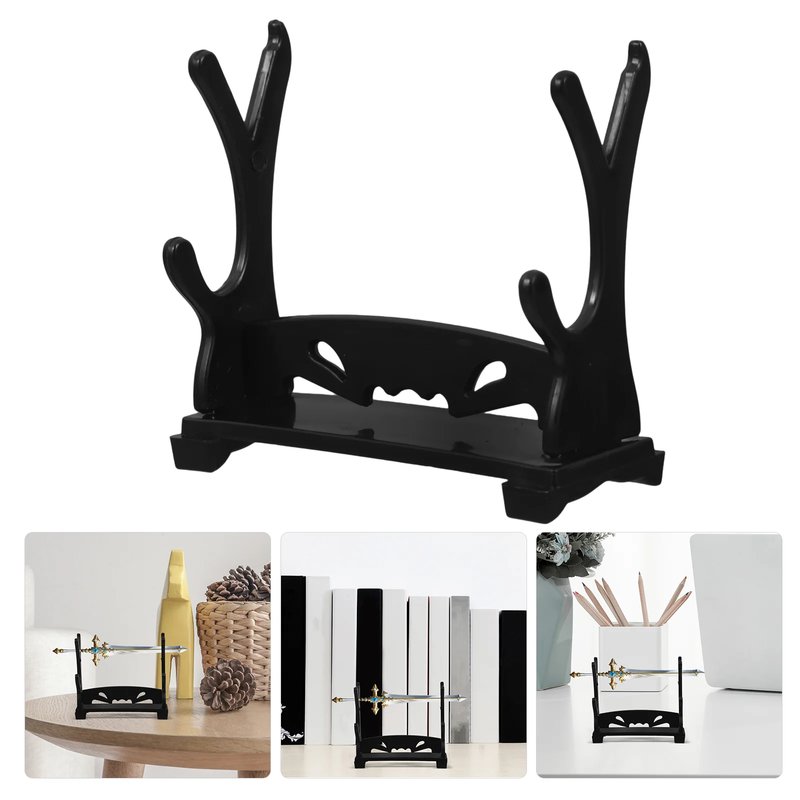 12 Pcs Japanese Brackets Display Stand Show Swords Plastic Shelves