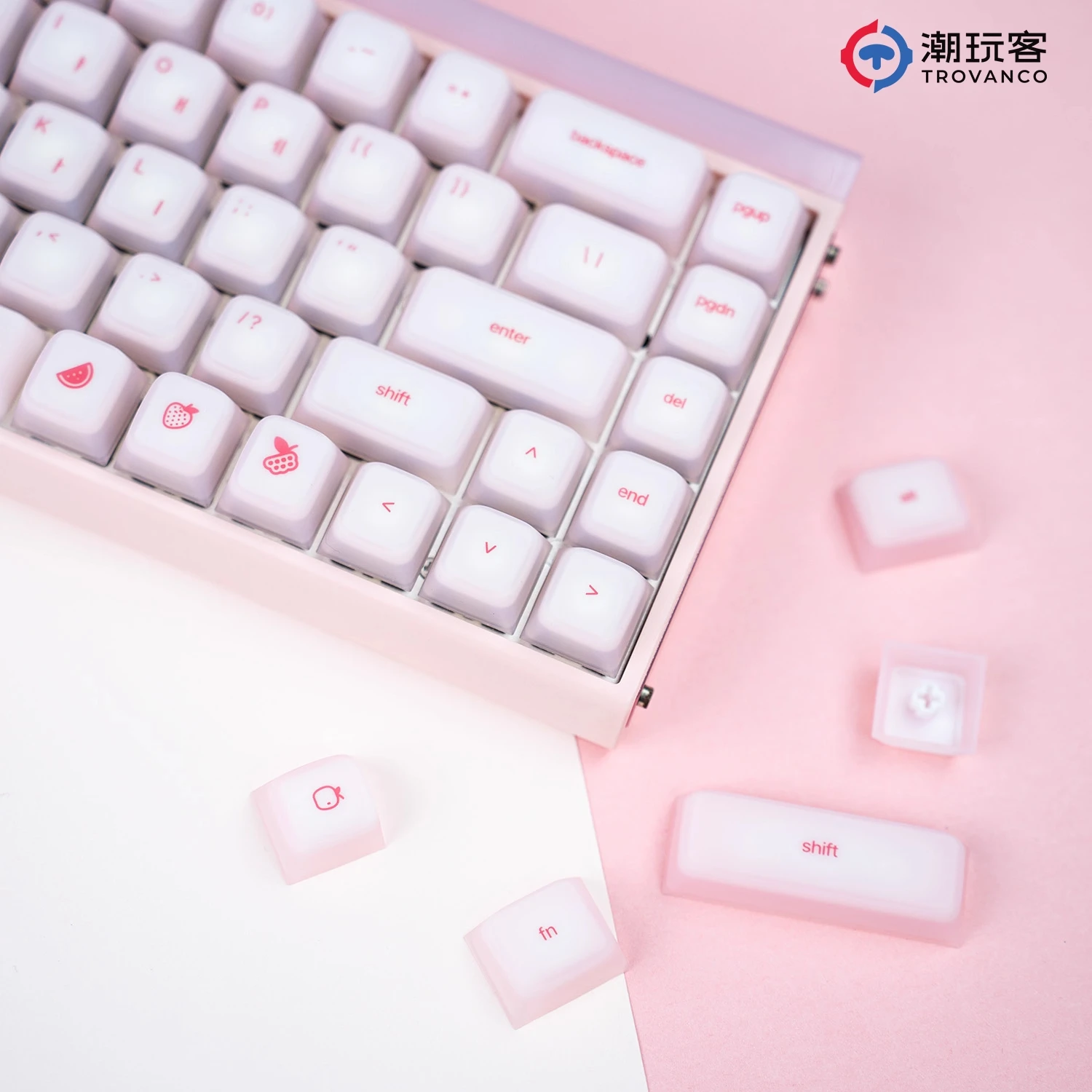 113 مفتاحًا من أغطية مفاتيح Hangul الكورية من السيليكون PC Cherry Profile PC للوحة المفاتيح الميكانيكية المخصصة للألعاب أغطية مفاتيح وردية مخصصة